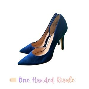 👠 Jenn Ardor Royal Blue Pointed Toe High Heel Pumps 8.5M